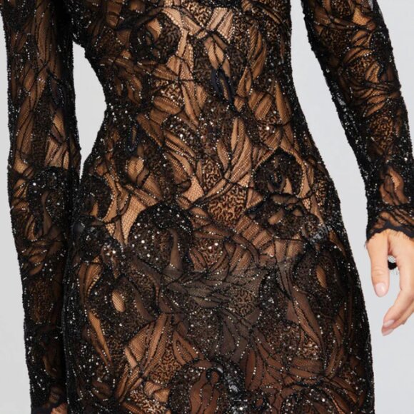 Retrofete Kennedy Embellished Lace Dress - Picture 3 of 8